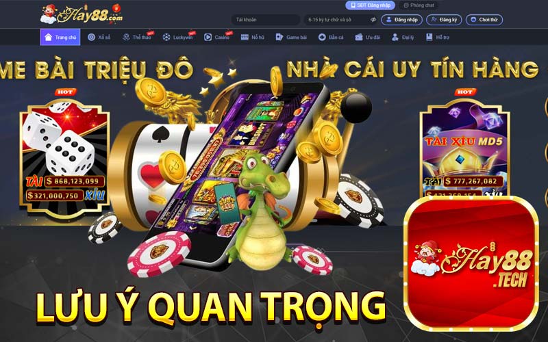 Lưu ý quan trọng